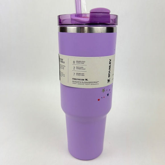 NEW Stanley x Olivia Rodrigo Collab Quencher H2.0 40oz Tumbler Lavender Stars - Picture 6 of 12